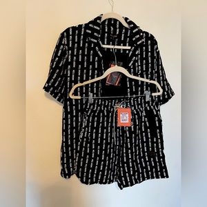 Well Known Studios Shirt and Short Set